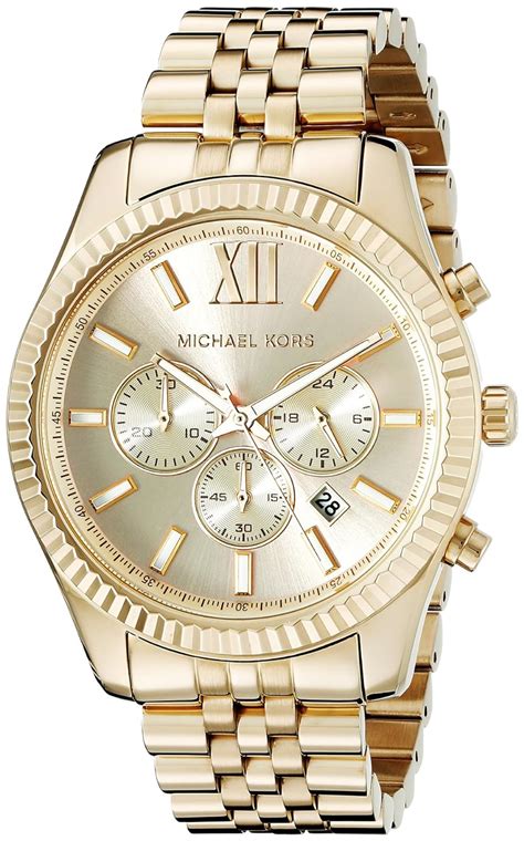 michael kors uhr in goldener verpackung|Michael Kors armband herren.